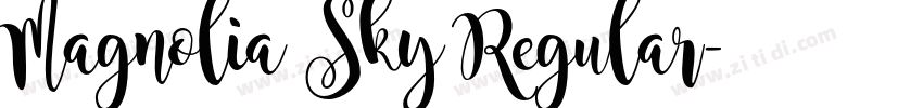 Magnolia Sky Regular字体转换